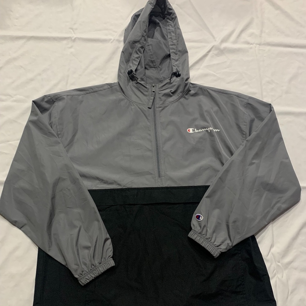 Champion Authentic AthleticWear Hooded Windbreaker Jacket Men's size XL